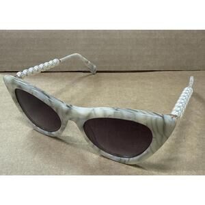 Lele Sadoughi Downtown Cat Eye Faux Pearl Sunglasses
